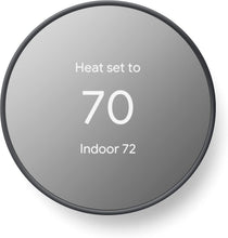 Load image into Gallery viewer, Google Nest Thermostat - Smart Thermostat for Home - Programmable Wifi Thermostat - Charcoal (Renewed)