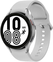 Load image into Gallery viewer, Samsung Galaxy Watch 4 44mm Smartwatch with ECG Monitor Tracker for Health Fitness Running Sleep Cycles GPS Fall Detection Bluetooth US Version, Silver (Renewed)
