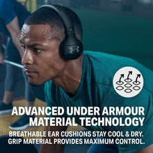 Load image into Gallery viewer, JBL Under Armour Sport Wireless Train – On-Ear Bluetooth Headphones with Microphone Made for Sport. Wireless Headset with IPX4 Sweatproof, Works with Android and Apple iOS (Black/Red) (Renewed)