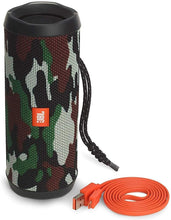 Load image into Gallery viewer, JBL Flip 4 Waterproof Portable Wireless Bluetooth Speaker Bundle - (Pair) Camouflage (Renewed)