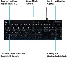 Load image into Gallery viewer, Logitech G610 Orion Red Backlit Mechanical Gaming Keyboard 920-007839 (Renewed)