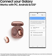 Load image into Gallery viewer, Samsung Galaxy Buds Live (ANC) Active Noise Cancelling TWS Open Type Wireless Bluetooth 5.0 Earbuds for iOS & Android, 12mm Drivers, International Model - SM-R180 (Mystic Black)