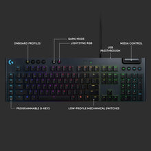 Load image into Gallery viewer, Logitech G815 LIGHTSYNC RGB Mechanical Gaming Keyboard, GL Linear (Renewed)