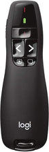 Load image into Gallery viewer, Logitech Wireless Presenter R400, Wireless Presentation Remote Clicker with 50 ft Red Laser Pointer 910-001356