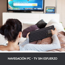 Load image into Gallery viewer, Logitech - Keyboard with Touchpad Logitech K400 Plus Black (Renewed)