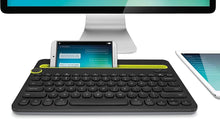 Load image into Gallery viewer, Logitech Bluetooth Multi-Device Keyboard K480 for Computers. Tablets and Smartphones. Black, Compact, Dial and Switch, Spill-Resistant Keyboard - 920-006342 (Renewed)