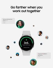 Load image into Gallery viewer, Samsung Galaxy Watch 4 44mm Smartwatch with ECG Monitor Tracker for Health Fitness Running Sleep Cycles GPS Fall Detection Bluetooth US Version, Silver (Renewed)