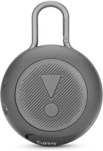 Load image into Gallery viewer, JBL Clip 3 Portable IPX7 Waterproof Wireless Bluetooth Speaker with Built-in Carabiner, Noise-Canceling Speakerphone and Microphone, Gray (Non-Retail Packaging) (Renewed)