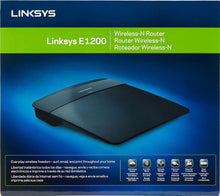 Load image into Gallery viewer, Linksys E1200 Wi-Fi Wireless Router with Linksys Connect Including Parental Controls (Renewed)