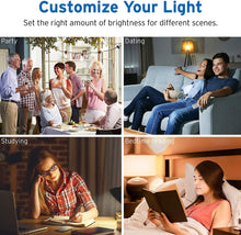 Load image into Gallery viewer, Etekcity ESL100 Smart Light Bulb Works with Alexa, Google Home and IFTTT, A19 E26 Soft White Dimmable LED, 9W (60W Equivalent), 806LM, 2700K, No Hub Required, 4 Pack