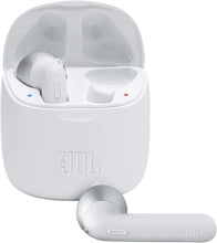 Load image into Gallery viewer, JBL Tune 225TWS True Wireless Earbud Headphones - JBL Pure Bass Sound, Bluetooth, 25H Battery, Dual Connect, Native Voice Assistant (White) (Renewed)