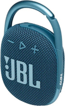 Load image into Gallery viewer, JBL 2 Pack Clip 4 Waterproof Wireless Audio Bluetooth Speaker Bundle (Blue)