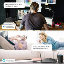 Load image into Gallery viewer, D-Link WiFi Router AC2600 EasyMesh Smart Internet Network Compatible with Alexa & Google Assistant, MU-MIMO Dual Band Gigabit Gaming Mesh (DIR-2640-US) (Renewed)