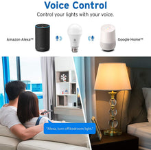 Load image into Gallery viewer, Etekcity ESL100 Smart Light Bulb Works with Alexa, Google Home and IFTTT, A19 E26 Soft White Dimmable LED, 9W (60W Equivalent), 806LM, 2700K, No Hub Required, 4 Pack