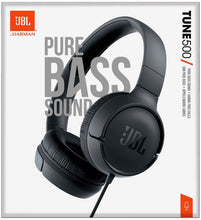 Load image into Gallery viewer, JBL T500 On-Ear Headphone In-Ear Headphone with One-Button Remote/Mic