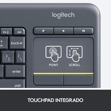 Load image into Gallery viewer, Logitech - Keyboard with Touchpad Logitech K400 Plus Black (Renewed)