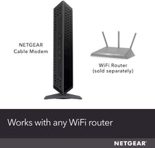 Load image into Gallery viewer, NETGEAR Cable Modem CM600 - Compatible with All Cable Providers Including Xfinity by Comcast, Spectrum, Cox | for Cable Plans Up to 400 Mbps | DOCSIS 3.0 (Renewed)