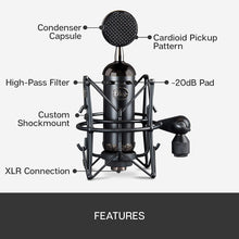 Load image into Gallery viewer, Blue Spark Blackout SL XLR Condenser Mic for Pro Recording and Streaming (137) (Renewed)