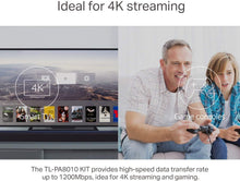 Load image into Gallery viewer, TP-Link AV1200 Powerline Ethernet Adapter - Gigabit Port, Plug&Play, Power Saving(TL-PA8010 KIT)