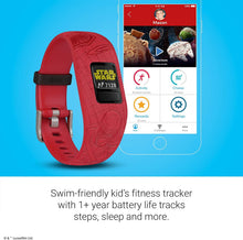 Load image into Gallery viewer, Garmin Vivofit Jr. 2 WW Kids Fitness Activity Tracker - Star Wars: Dark Side