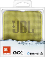 Load image into Gallery viewer, JBL GO2 Waterproof Ultra Portable Bluetooth Speaker - Yellow (Renewed)