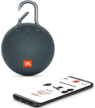 Load image into Gallery viewer, JBL Clip 3 Waterproof Portable Bluetooth Speaker - White (Renewed)