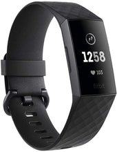 Load image into Gallery viewer, Fitbit Charge 3 Fitness Activity Tracker, Graphite/Black, one Size (no fitbit Warranty Support), 0.06 Pound (Renewed)
