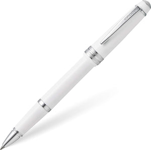 Cross Bailey Light Polished Resin Refillable Gel Ink Rollerball Pen, Medium Rollerball, Includes Premium Gift Box - Glossy White