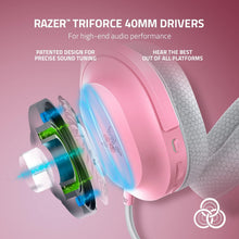 Load image into Gallery viewer, Razer Barracuda X Wireless Gaming &amp; Mobile Headset (PC, Playstation, Switch, Android, iOS): 2022 Model - 2.4GHz Wireless + Bluetooth - Lightweight 250g - 40mm Drivers - Quartz Pink (Renewed)
