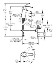Load image into Gallery viewer, Eurosmart New S-Size Single-Handle Single-Hole Bathroom Faucet
