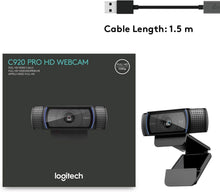 Load image into Gallery viewer, Logitech HD Pro Webcam C920, 1080p Widescreen Video Calling and Recording-(Renewed)
