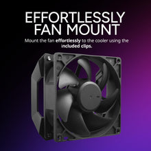 Load image into Gallery viewer, Cooler Master Hyper 411 Nano CPU Air Cooler, SickleFlow 92 PWM Fan, 4 Copper Heat Pipes, 136mm Tall, Sleek Top Cover, AMD Ryzen AM5|AM4, Intel LGA 1851|1700 Brackets
