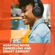 Load image into Gallery viewer, JBL Tune 670NC - Adaptive Noise Cancelling with Smart Ambient Wireless On-Ear Headphones, Up to 70H Battery Life with Speed Charge, Lightweight, Comfortable and Foldable Design (Black) (Renewed)
