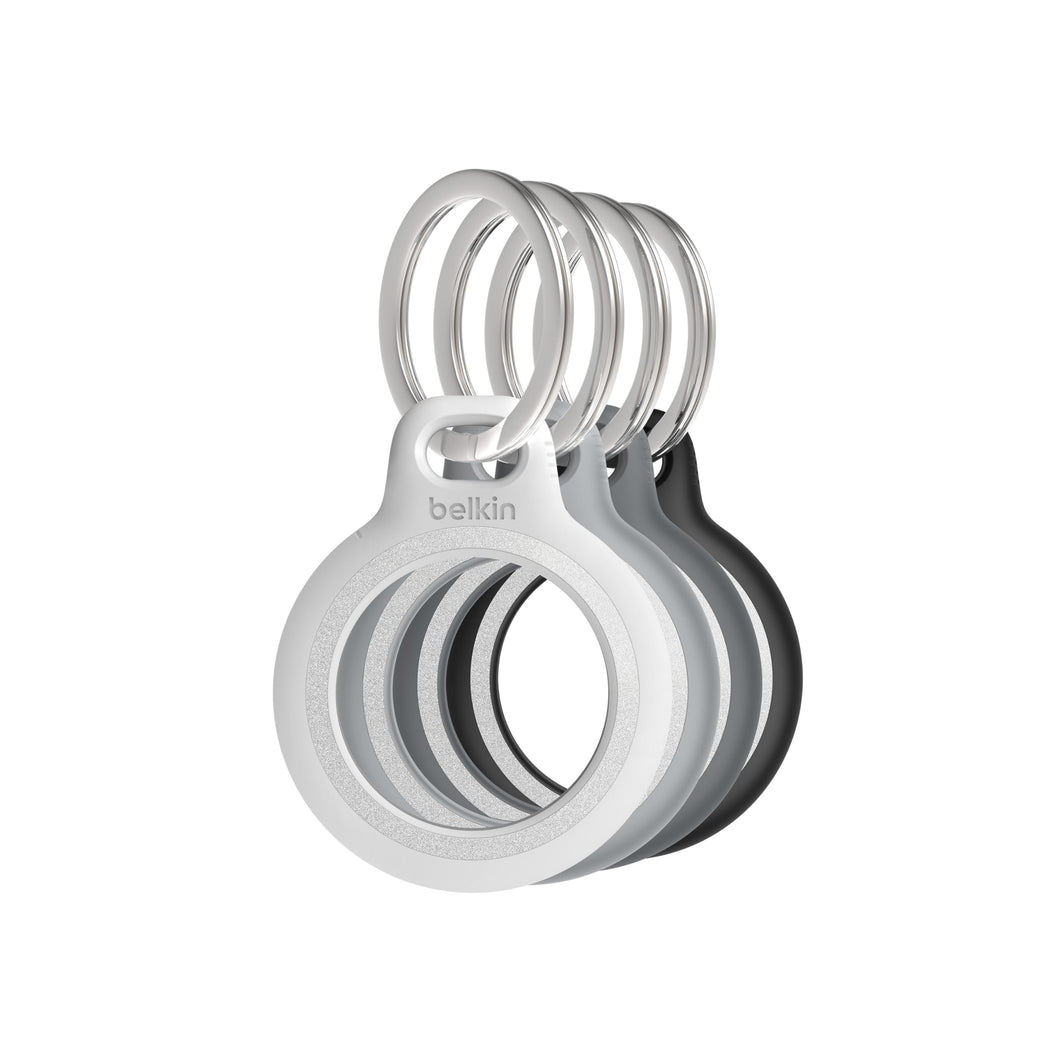 Belkin Apple AirTag Secure Holders with Key Ring - Durable, Scratch-Resistant Case with Open Face & Raised Edges