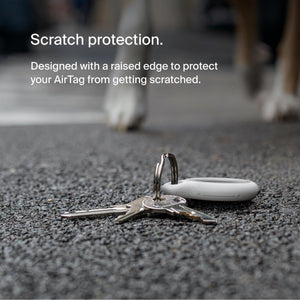 Belkin Apple AirTag Secure Holders with Key Ring - Durable, Scratch-Resistant Case with Open Face & Raised Edges
