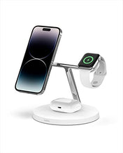 Load image into Gallery viewer, Belkin MagSafe 2-in-1 Wireless Charger, 15W Fast Charging iPhone Charger Stand for iPhone 13, 12, Pro, Pro Max, Mini, AirPods
