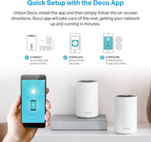 Load image into Gallery viewer, TP-Link Deco AXE5400 Tri-Band WiFi 6E Mesh System(Deco XE75 Pro) - 2.5G WAN/LAN Port, Covers up to 7200 Sq.Ft, Replaces WiFi Router and Extender, AI-Driven Mesh, New 6GHz Band, 3-Pack (Renewed)
