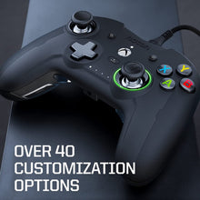 Load image into Gallery viewer, RIG Nacon Revolution X Competition Grade Wired Controller for Xbox Series X|S, Xbox One, Windows 10, Windows 11 PCs with Hardware, Software Customization and 3D Surround Sound (Black) (Renewed)
