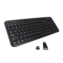 Load image into Gallery viewer, Logitech Wireless Touch K400r USB Compact Keyboard w/3.5in Touchpad - 920-003070 - Black(Renewed)
