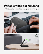 Load image into Gallery viewer, Belkin Magnetic Foldable Wireless Charging Stand 15W - MagSafe-Compatible Qi2-Certified Charger, Wireless Charging Stand for iPhone 16, Galaxy S25, &amp; More

