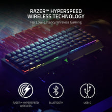 Load image into Gallery viewer, Razer BlackWidow V3 Mini HyperSpeed 65% Wireless Mechanical Gaming Keyboard
