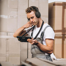Load image into Gallery viewer, Nokia Comm Band Pro Over Ear Wireless Noise Canceling Headphones with Adjustable Headset and Boom Microphone for Gaming, Music, Videos, and Conversation in Black
