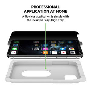 Belkin SCREENFORCE Tempered Glass Privacy Screen Protector for iPhone Xs Max, iPhone 11 Pro Max, OVA005zz