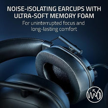 Load image into Gallery viewer, Razer BlackShark V2 HyperSpeed Wireless Gaming Headset: 280g Lightweight - THX Spatial Audio - Bendable Mic - 50mm Drivers - 2.4GHz, Bluetooth or USB - 70 Hr Battery w/USB Type C Charging - Black (Renewed)
