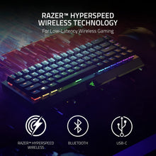 Load image into Gallery viewer, Razer BlackWidow V3 Mini HyperSpeed 65% Wireless Mechanical Gaming Keyboard

