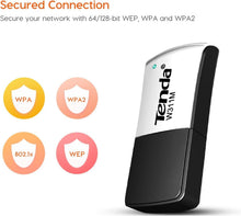 Load image into Gallery viewer, Tenda Technology W311M Wireless N150 Nano USB Adapter
