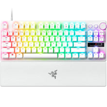 Load image into Gallery viewer, Razer - Huntsman V3 Pro TKL Wired Analog Optical Esports Keyboard with with Snap Tap Mode Rapid Trigger and Adjustable Actuation - White (Renewed)
