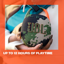 Load image into Gallery viewer, JBL Clip 5 - Ultra-PortaJBL Clip 5 - Ultra-Portable, Waterproof &amp; Dustproof Bluetooth Speaker, Big Pro Sound with Punchy bass, Integrated Carabiner, Up to 12 Hours of Play, (Black) (Renewed)
