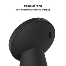 Load image into Gallery viewer, Belkin Magnetic Wireless Charger, (Power Supply Included) Wireless Charging Stand, Compatible with MagSafe for iPhone 12, 13, Pro, Pro Max, and Mini - Black
