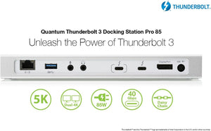 IOGEAR Quantum Thunderbolt 3 Docking Station Pro 85 with 85W Power Delivery, GTD735